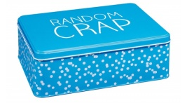 random crap tin box perfect gift idea